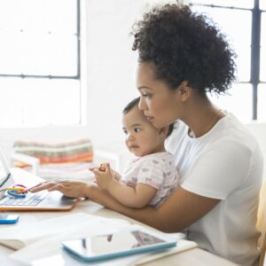 Mother and Child Playing Learning Games